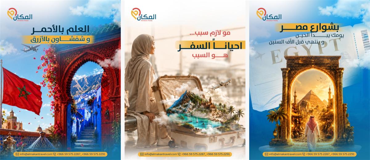 تصميم سوشيال ميديا - سياحة وعقارات رقم 23
